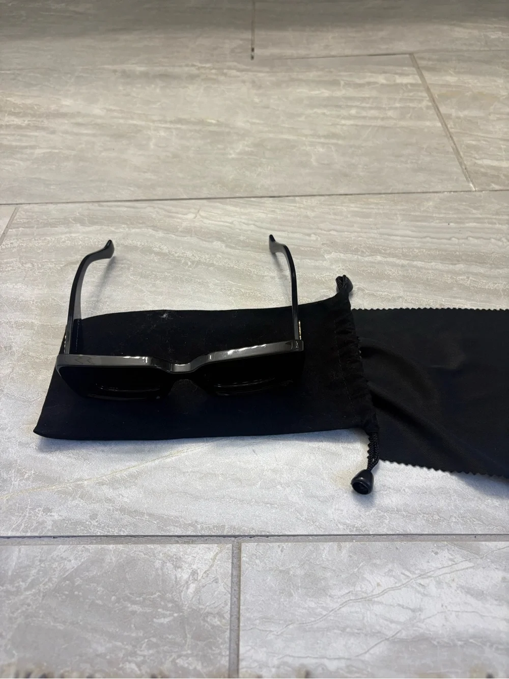 Loewe Black Rectangular Women's Sunglasses